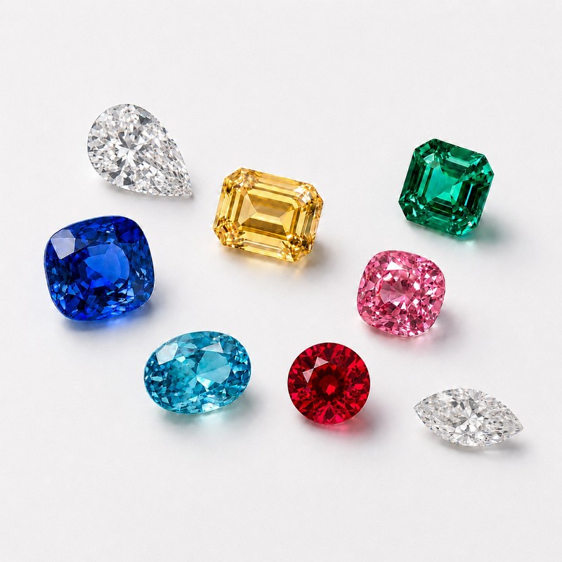 Lab-grown loose gemstones and diamonds for B2B jewelry sourcing and production