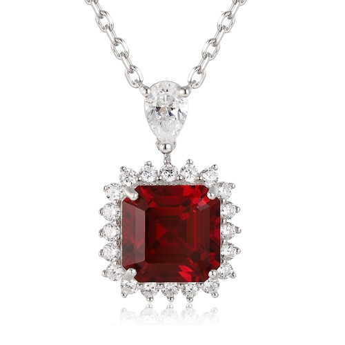 Lab-grown ruby pendant option for finished jewelry production